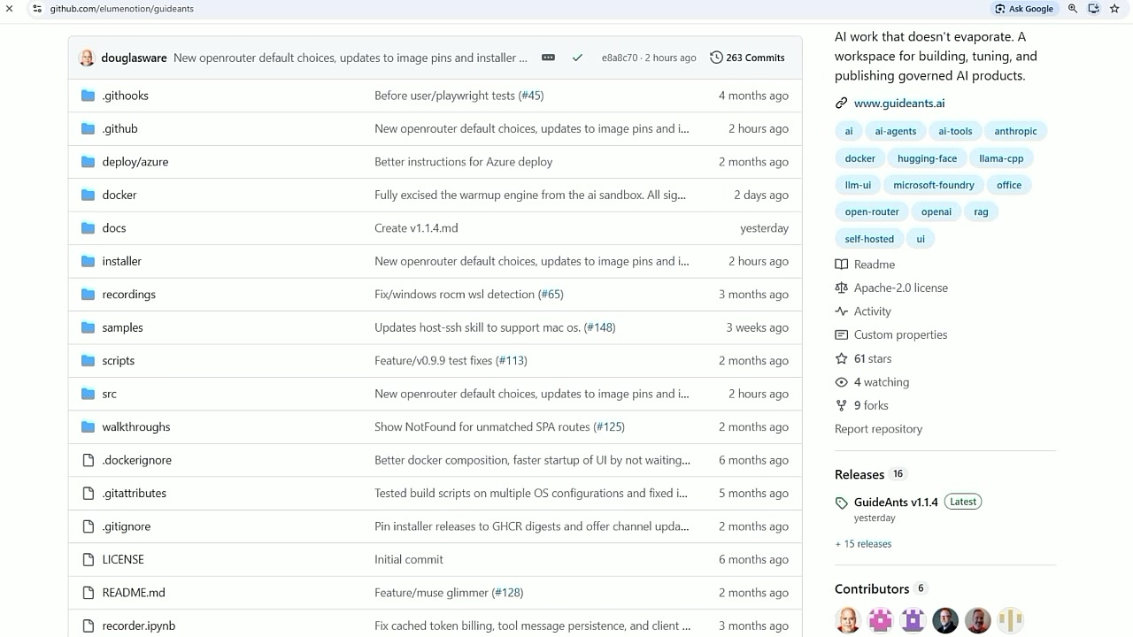 The GuideAnts repo on GitHub.